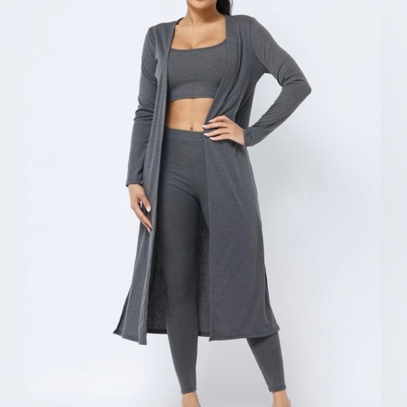 love J Pants - Charcoal Grey 3 piece Set